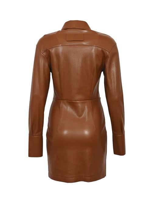 Abito mini chemisier effetto pelle con gonna a portafoglio Patrizia Pepe | 8A1508 E005B834